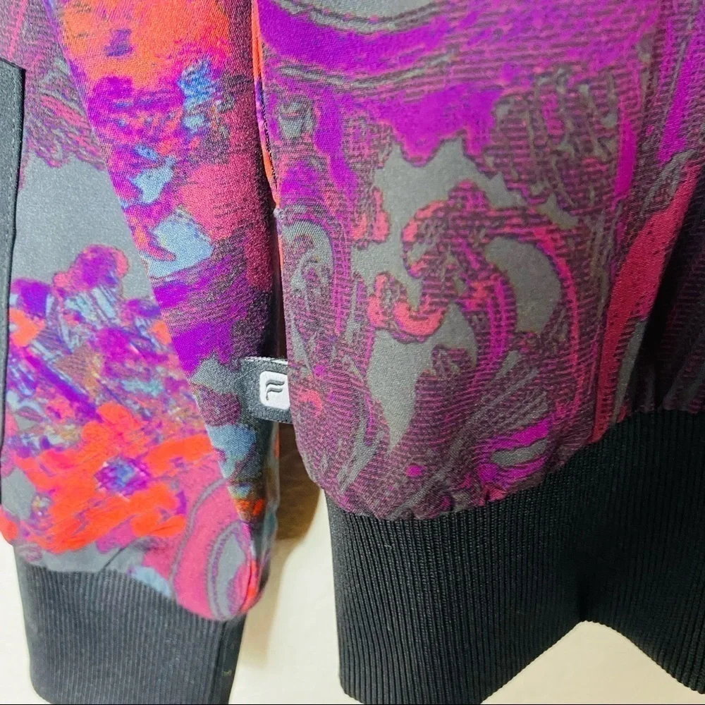 Fabletics Ithaca Floral Lightweight Bomber Jacket Size: Small - Picture 5 of 7